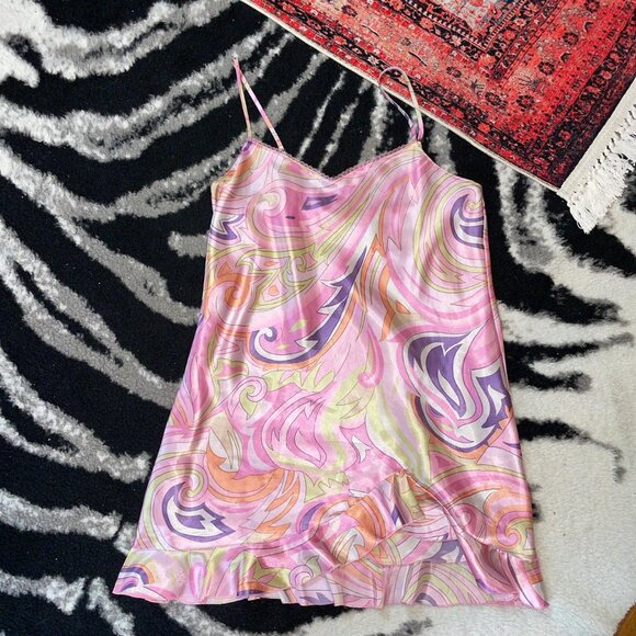 Morgan Taylor Intimates Paisley Slip Dress - Picture 3 of 3